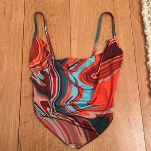 Abstract Marble Silky Top